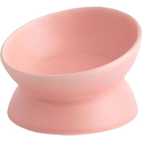Futternäpfe für Haustiere – Katzennapf – Futternäpfe für Katzen – schräge Näpfe – Keramik – Rosa (1/5)