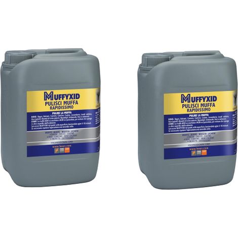 2 X Faren MUFFYXID MUFFYCID Antimuffa interni esterni contro alghe muschi licheni 5 LT (1/5)