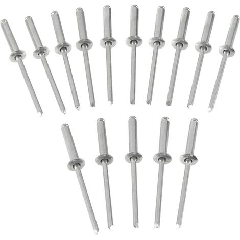 STANLEY 1-PAA48T 1-PAA48 Aluminium Rivets Long 3 x 12mm Pack of 15 STA1PAA48 (1/3)
