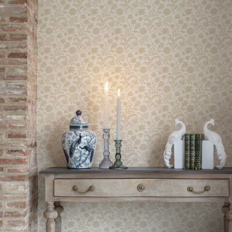 Papier peint intissé Laura Ashley Hemingway Caramel 1005 x 52cm Beige (1/5)