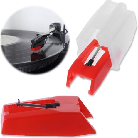 Aiguille Pour Platine Vinyle - Pointe En Céramique Rubis - Compatible Avec Platines Tourne-disques Phonographes - 2 Pièces (1/5)