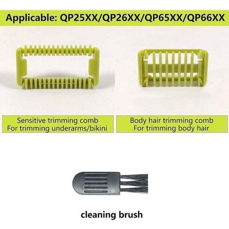 One Blade Lames de rechange et embouts pour QP2520 QP2530 QP2620 QP2630 14 réglages de longueur de 0,4 mm à 10 mm (1/3)