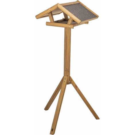 natura Futterhaus mit Ständer Kiefernh.46x22x44cm/1,15 m br.