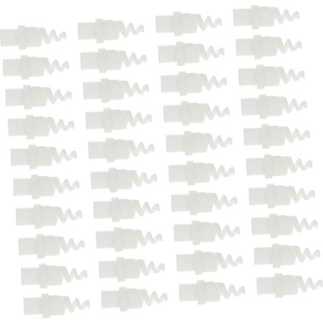 100pièces Spirale Nozzle Pour Nettoyage Industriel Embout Rotatif Plastique Pouce Pour Élimination De Poussière Et Échappement (1/5)