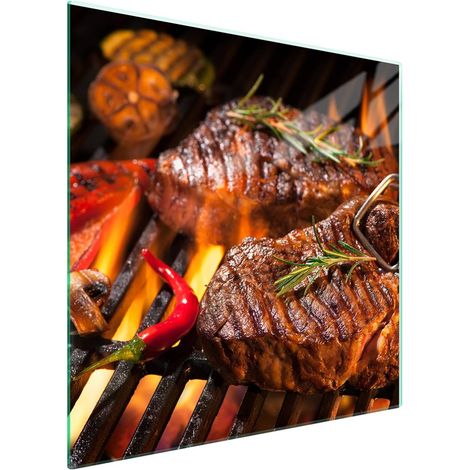 Placa protectora de vidrio para la estufa 50x52 Parrilla (1/5)