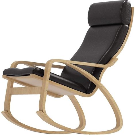 PU Leather Chair Cover Black Faux Leather Head (1/4)