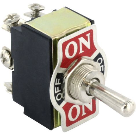 TRU COMPONENTS TC-GT143 TC-GT143 Kippschalter 125 V/AC 10 A 1 x Ein/Aus/Ein  rastend/0/rastend 1 St.