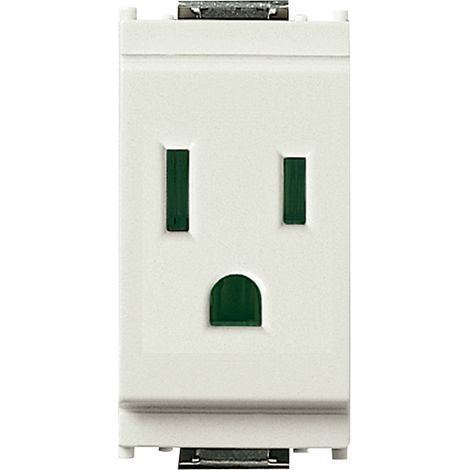 VIMAR - 16242.B Presa SICURY 2P+T 15A USA+SASO bianco