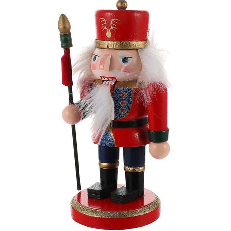 pendentif de Noël en forme de marionnette Casse-Noisette, décoration de Noël pour poupée.-15X6.5cm