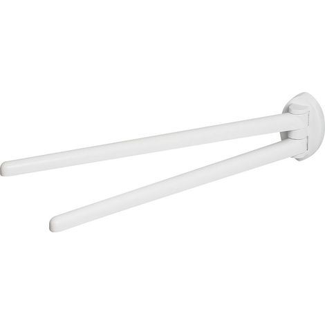 Toallero doble de pared PP LEMON Blanco Spirella