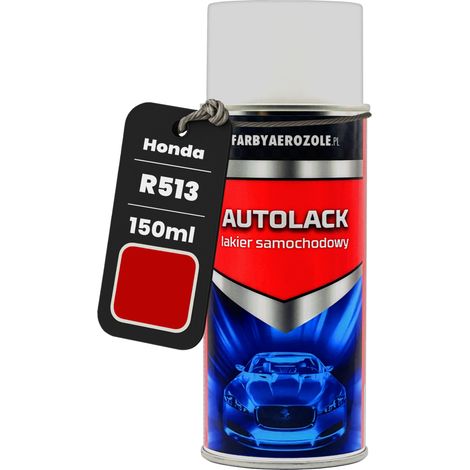 Pintura acrílica en aerosol lista para usar de 150 ml para Honda R513 Rallye, color rojo. (1/5)