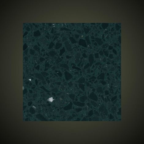 Véritable Carreau Terrazzo fond noir inclusions noir et blanc NERO EBANO 30x30 cm boîte de 0.72m2 Satiné - Gioia Materia
