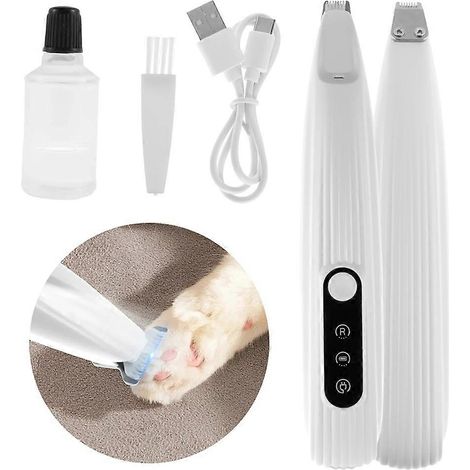 Kabelloser Hundepfotenhaartrimmer mit LED-Licht, wasserdicht und leiser Haustierrasierer (1/5)