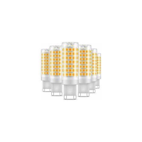 Ampoule LED G9 - 7W, Blanc Chaud 3000K, 650LM, Économie d\'Énergie Équivalente à une Lumière Halogène de 60W, Angle de 360 Degrés, AC220-240V - Pack de 6 (1/5)