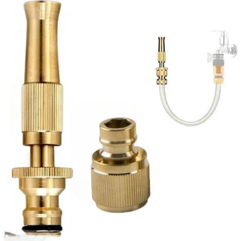 Ugello per Tubi da Giardino Connettore per Pulizia Compressore Ottone