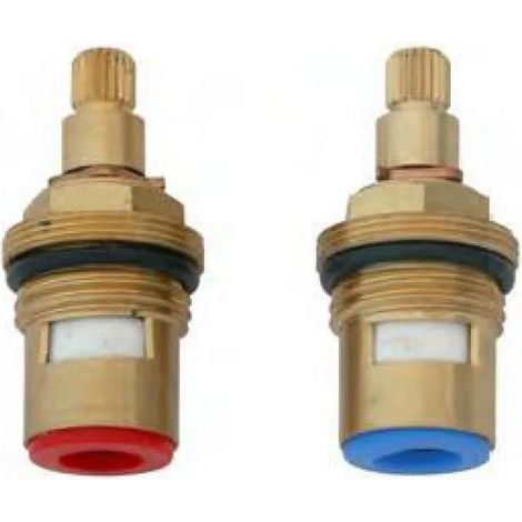 EURORAMA - Vitone Ceramico 90° destro da 1/2" - Colore: Blu