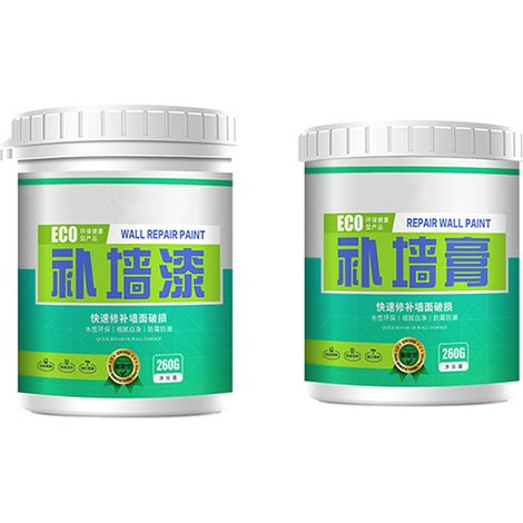 Enduit mural imperméable anti-moisissure avec outils, réparateur pour trous de clous et fissures, mastic de rénovation 250g (1/5)