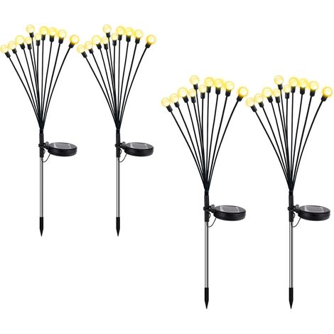 Lampe Luciole Solaire - Étanche pour Balcon, Jardin et Terrasse - Blanc Chaud (1/5)