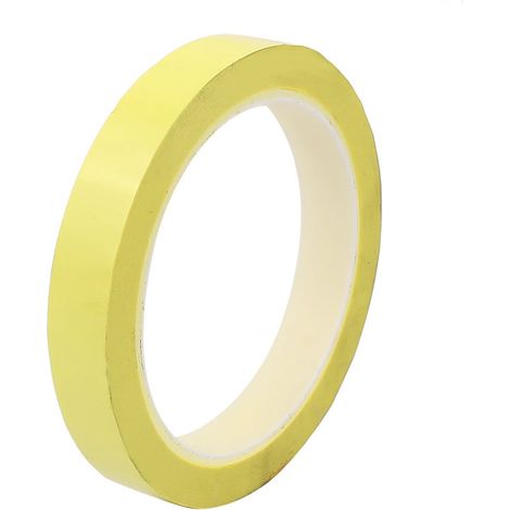 15 mm Einseitig starke Selbstklebende Tape 50 m Länge Logo Gelb (1/2)