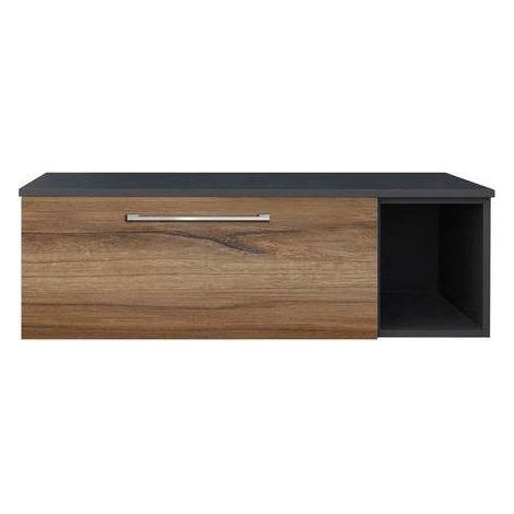 BASE MOBILE BAGNO L.120 CM MOD. A Misura: Rovere Mielato