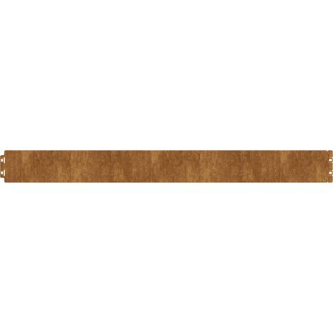Lawn Edging 10 pcs 10 x 103 cm Weathering Steel Rusty vidaXL