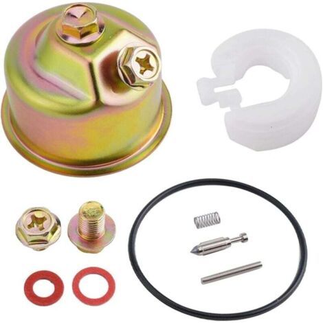 Kit carburateur pour moteurs Honda avec cuve aiguille flotteur joint joint broche compatible avec générateurs tondeuses à gazon (1/4)