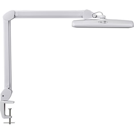 Schreibtischleuchte Metall/Kunststoff weiß H.515mm Klemmfuß LED MAUL (1/5)
