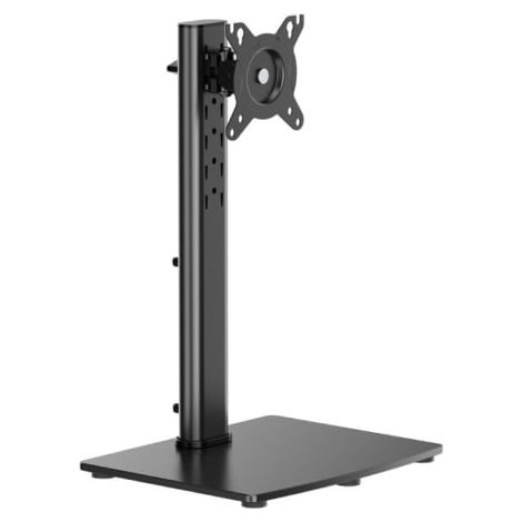 AISENS - SOPORTE DE MESA CON PEANA ECO GIRATORIO E INCLINABLE PARA MONITOR/TV 12KG DE 17-34, NEGRO
