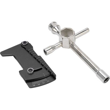 Clé en croix multifonction pour maintenance de voiture RC, kit d'outils hexagonaux avec règle de positionnement 4WD (1/5)