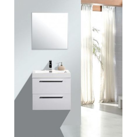 BERNSTEIN - Ensemble salle de bain en blanc M600 + miroir LED 2073 (1/5)