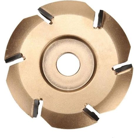 Disque de sculpture sur bois 6 dents pour meuleuse d'angle à ouverture de 16 mm (diamètre 90 mm) (1/3)