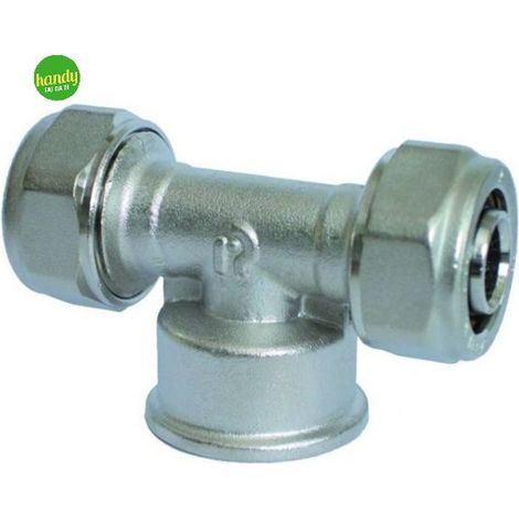 Raccordo a tee per multistrato rinaldi & pettinaroli femmina 1/2 x 2 x Ø 16 mm