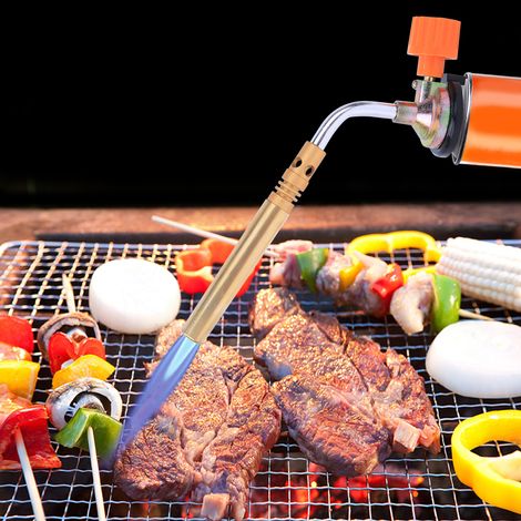 Gasschweißbrenner mit einstellbarer manueller Zündung für das Grillen im Freien (1300°C) (1/5)