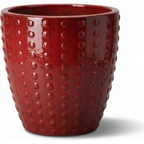 Maceta ATTILA 23x22cm rojo imperial