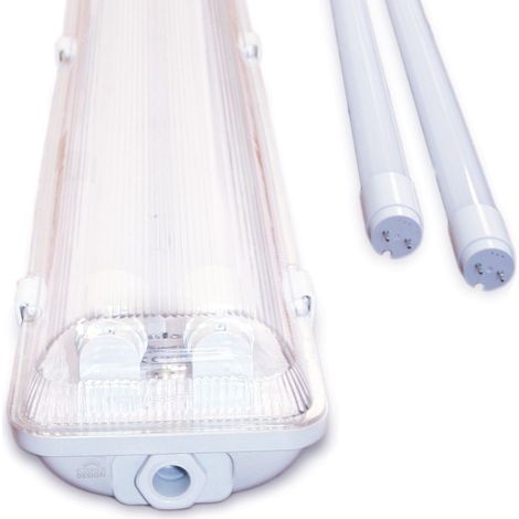 Kit 2 tubes led 150cm 4000K + boitier étanche