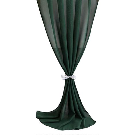Chemin de table en mousseline, nappe pour décoration de table, tissu, décorations de Noël 2024, décorations de mariage, vert foncé, 104 (1/5)