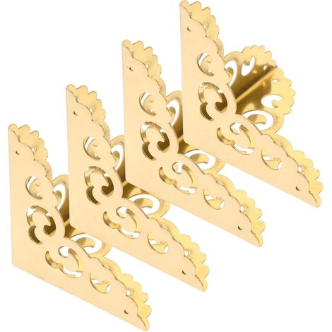 Lot de 4 protections d'angle vintage pour boîtes à bijoux, protections (1/5)