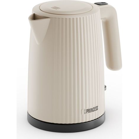 Bouilloire électrique Princess Wave 236048 – 1,7 L – 2200 W – Style rétro – Beige