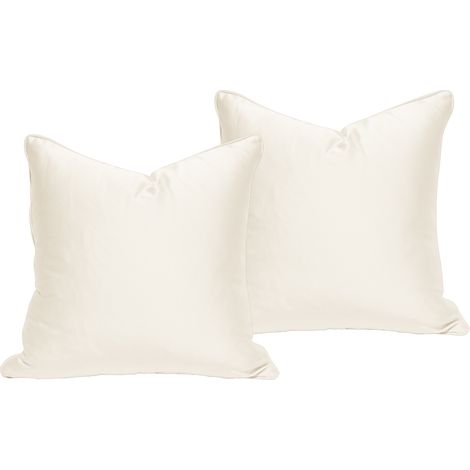 Lot de 2 housses de coussin carrées en satin pur double face (50 x 50 cm) avec fermeture éclair invisible, idéales pour la santé des cheveux et de la peau. (1/5)