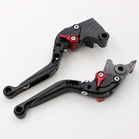 Accessoires moto : Klaxon de frein modifié, guidon Kawasaki Z125, levier d'embrayage pro, levier de démarrage au frein (noir) (1/5)