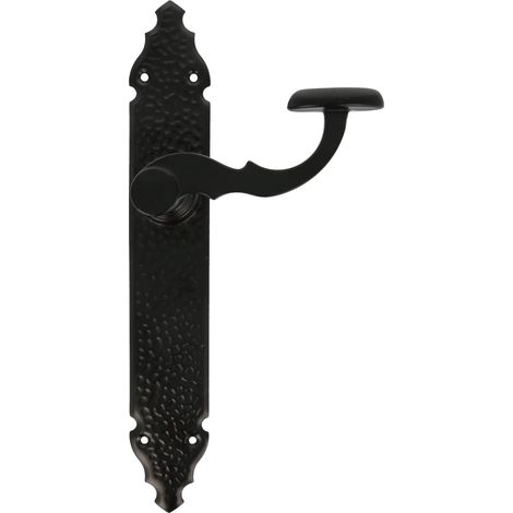 AMIG Poignées sur plaque 100P 280 x 44 mm Plaque d'acier, Poignée zamak Noir (1/5)