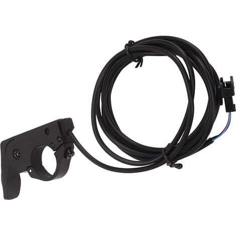 Poignée d'accélérateur au pouce 12 V-72 V, compatible gauche et droite, diamètre de la poignée : 22 mm, connecteur à 3 broches, pour vélo électrique (1/5)