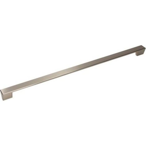 Poignée UU25 - 480 mm - Finition Nickel Brossé - Pour Meuble Cuisine Bureau Salon - Lot de 1