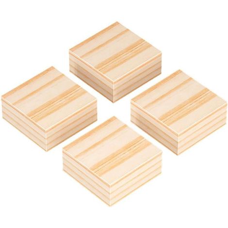 Höhenvergrößerungspads für Massivholzmöbel (4 Ausführungen): Antirutschmatten für Tisch- und Sofabettbeine, Höhenvergrößerung um 1-5 cm (5 × 1 cm) (1/4)