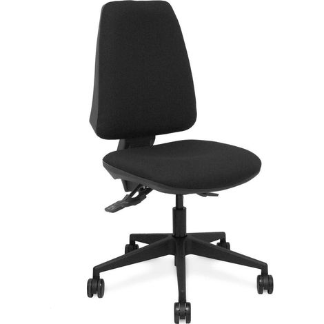 Piqueras-y-crespo Silla Elche silla de oficina negra ergonómica