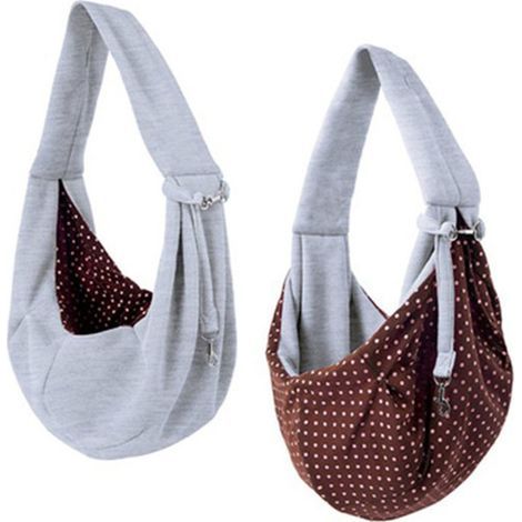 Sac de transport pour chien et chat, design bandoulière, intérieur doux et chaud. (1/5)