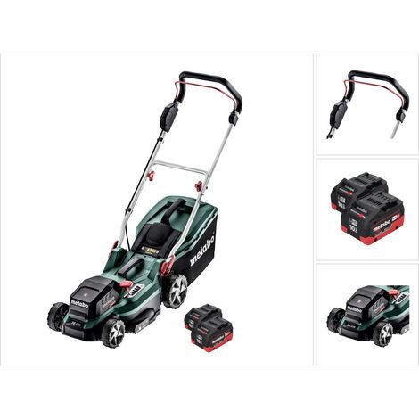 Metabo RM 36-18 LTX BL 36 Akku Rasenmäher 36 V ( 2x 18 V ) LTX Brushless + 2x Akku 10,0 Ah - ohne Ladegerät