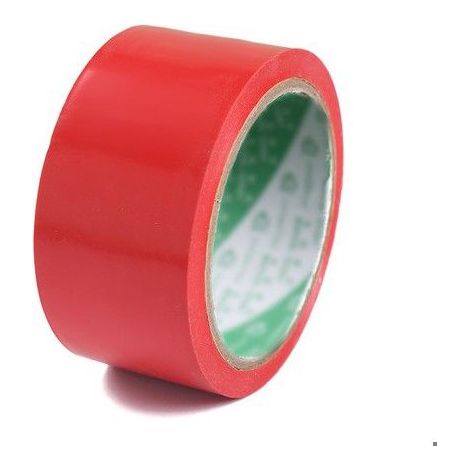 Ruban adhésif de marquage au sol - Rouge - 60 mm largeur - 17 m longueur - Résistant à l'eau - Bonne adhérence (1/4)