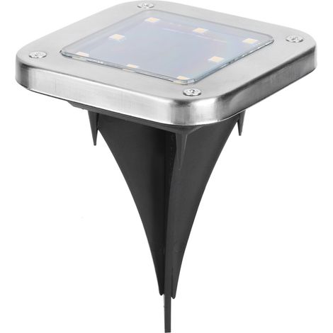 Set mit 4 Solarleuchten zur Erdverlegung mit je 8 LEDs für Einfahrt und Garten. (1/5)