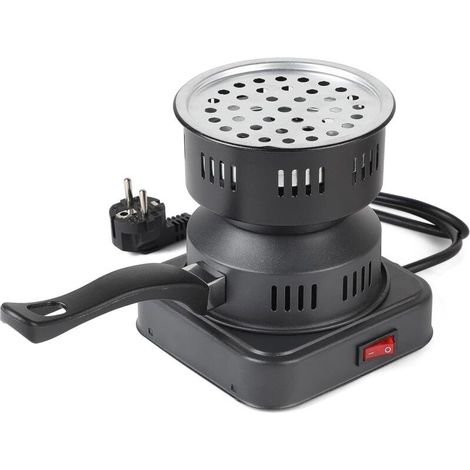 Allume-charbon Portable 450-600 W de Bois Électrique 14 cm x 12,5 cm x 15 cm avec Poignée de Transport pour le Camping, la Cuisine (1/5)